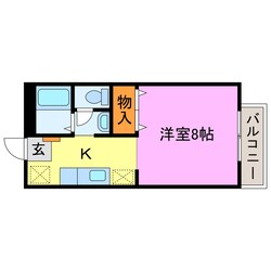 プランドール石部駅前の物件間取画像